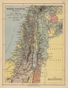 A Palestina moderna (litografia a cores) de English School