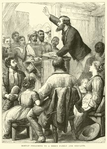 Moffat pregando para uma família de Boers e servos de English School
