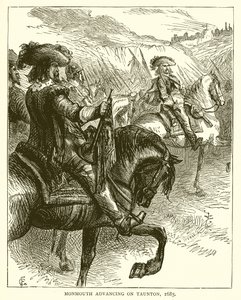 Monmouth avançando em Taunton, 1685
