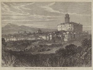 Monte Rotondo, perto de Roma, a última posição de Garibaldi (gravura) de English School