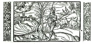 Mês de janeiro de um calendário de pastores, 1579 de English School