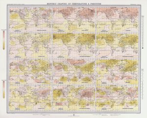 Mudanças Mensais de Temperatura e Pressão (cor litho) de English School