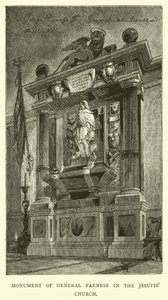 Monumento do General Farnese na Igreja dos Jesuítas de English School