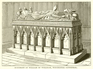 Monumento de Guilherme de Wykeham, Catedral de Winchester de English School