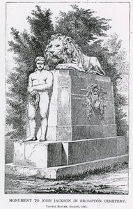 Monumento a John Jackson em Cemitério de Brompton de English School