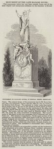 Monumento à Madame Soyer, no Cemitério de Kensal Green (gravura) de English School
