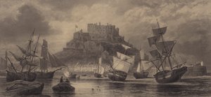 Monte, orgueil, castelo, jersey de English School