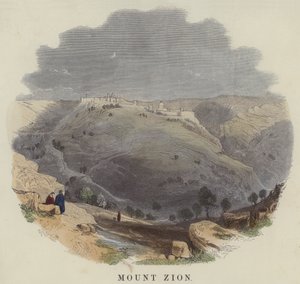 Monte Zion (gravura colorida) de English School
