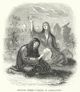 Mulheres de luto, "hábil de lamentação" de English School