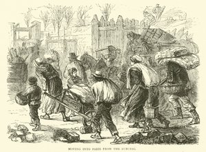 Mudando para Paris dos subúrbios, dezembro de 1870 de English School