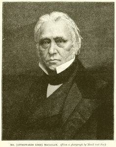Mr. (depois Lord) Macaulay de English School