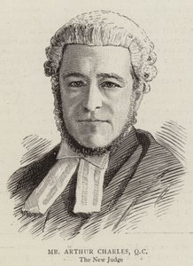 Sr. Arthur Charles, QC (gravura) de English School