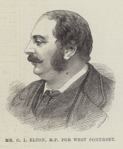 Sr. C I Elton, deputado por West Somerset (gravura) de English School
