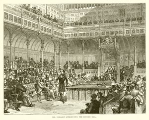 Sr. Disraeli, apresentando a Lei de Reforma de English School
