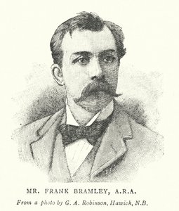 Sr. Frank Bramley, ARA (gravura) de English School