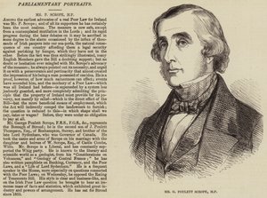 Sr. G Poulett Scrope, deputado (gravura) de English School