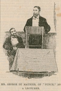 Sr. George Du Maurier, do Punch, como professor de English School