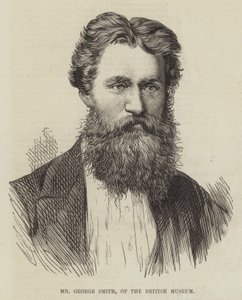 Sr. George Smith, do Museu Britânico (gravura) de English School