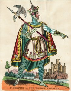 Sr. Griffith como o Cavaleiro Templer na Donzela de Judá de English School