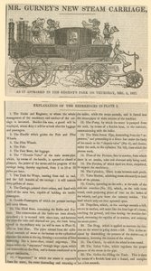 Mr Gurneys New Steam Carriage de English School