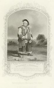 Sr. Hackett como Falstaff, rei Henrique IV, parte I de English School
