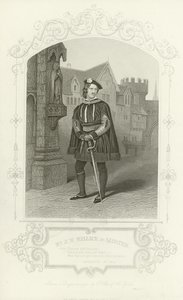 Sr. JW Wallack como Gloster, Richard III, Ato I, Cena I de English School