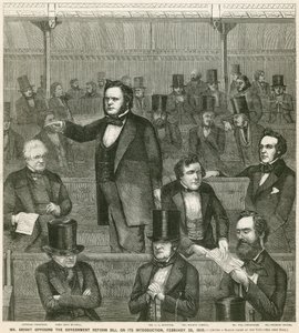 Sr. John Bright se opondo à Lei de Reforma do Governo em sua introdução, 28 de fevereiro de 1859 de English School