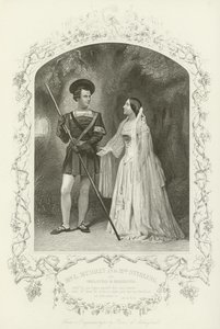 Sr. L Murray e Sra. Stirling como Orlando e Rosalind, como você gosta, ato V, cena iv de English School