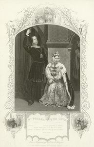 Sr. Phelps como Hamlet e Miss Glyn como Rainha, Hamlet, Ato III, Cena IV de English School