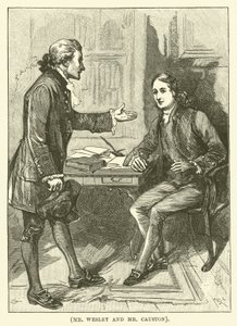 O Sr. Wesley e o Sr. Causton (gravura) de English School