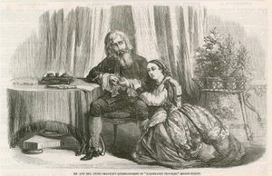 Sr. e Sra. Henri Draytons entretenimento de Provérbios Ilustrados, Regent Street, Londres de English School