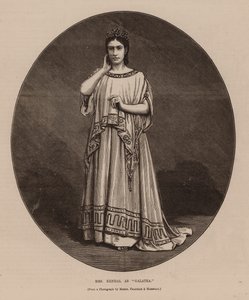 Mrs. Kendal como "Galatea" (gravura) de English School