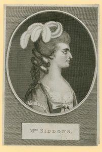 Sra Sarah Siddons, atriz de English School
