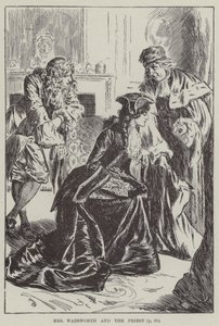 Sra. Wadsworth e o padre (gravura) de English School
