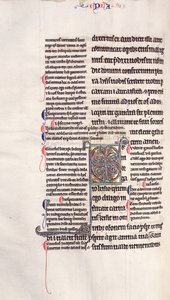 Ms.27, f.132v: Página de uma cópia encadernada do Novo Testamento de English School