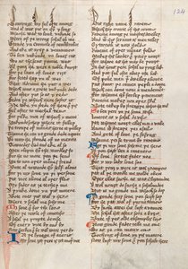 Ms326 f124r, Confessio Amantis por John Gower (caneta e tinta sobre velino) de English School