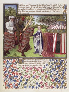 Ms. 2597 Coração e desejo com esperança em sua casa, edição fac-símile de Livre du Coeur dAmours Espris por Rene dAnjou de English School