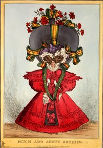 Muito Barulho por Nada !!!, 1828 (gravura colorida à mão) de English School