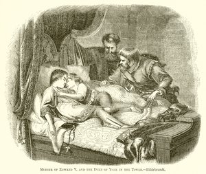 Assassinato de Edward V e do Duque de York na Torre .-- Hildebrandt de English School
