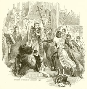 Assassinato de Thomas a Becket, 1170 de English School