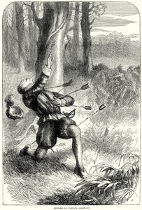 Assassinato do assistente de White (gravura) de English School