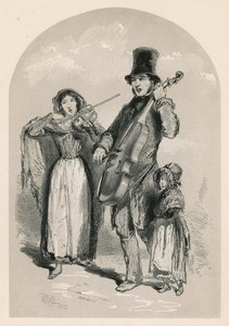 Música na rua, 1849 de English School