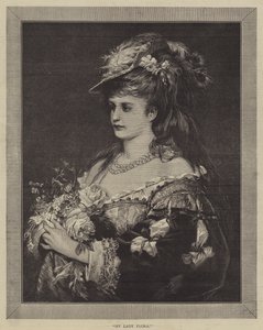 My Lady Flora (gravura) de English School