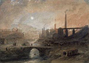 Nantyglo Ironworks, c.1829 (aguarela sobre papel) de English School