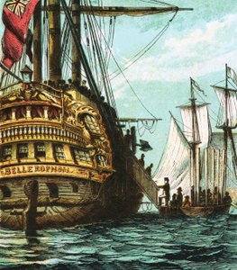 Napoleão no Belerofonte de English School
