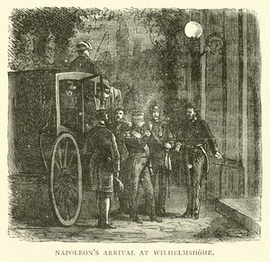 Chegada de Napoleão a Wilhelmshohe, setembro de 1870 de English School