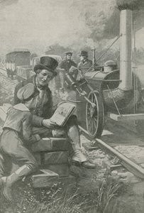 Nasmyth esboça o motor Stephensons de English School