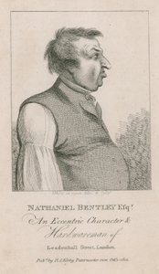 Nathaniel Bentley Esq, um personagem excêntrico e hardwareman da Leadenhall Street, Londres de English School