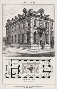 National Provincial Bank of England, Southampton (gravura) de English School