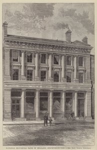 National Provincial Bank of England, Stockton-on-Tees (gravura) de English School